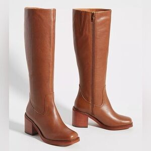 Seychelles Block Heel Brown Tall Itinerary Boot